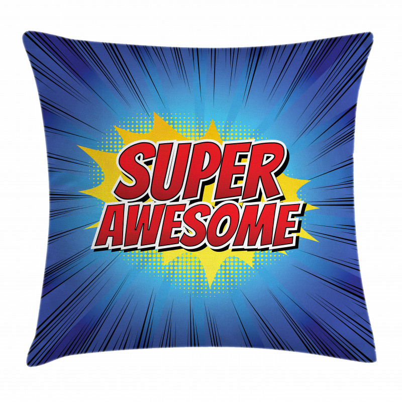 Comic Book Design Pillow Cover