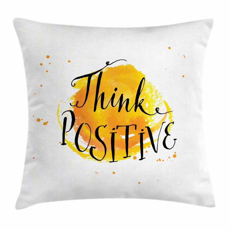 Color Splash Words Pillow Cover