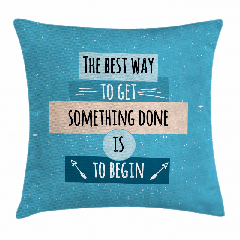 Philosophical Message Pillow Cover