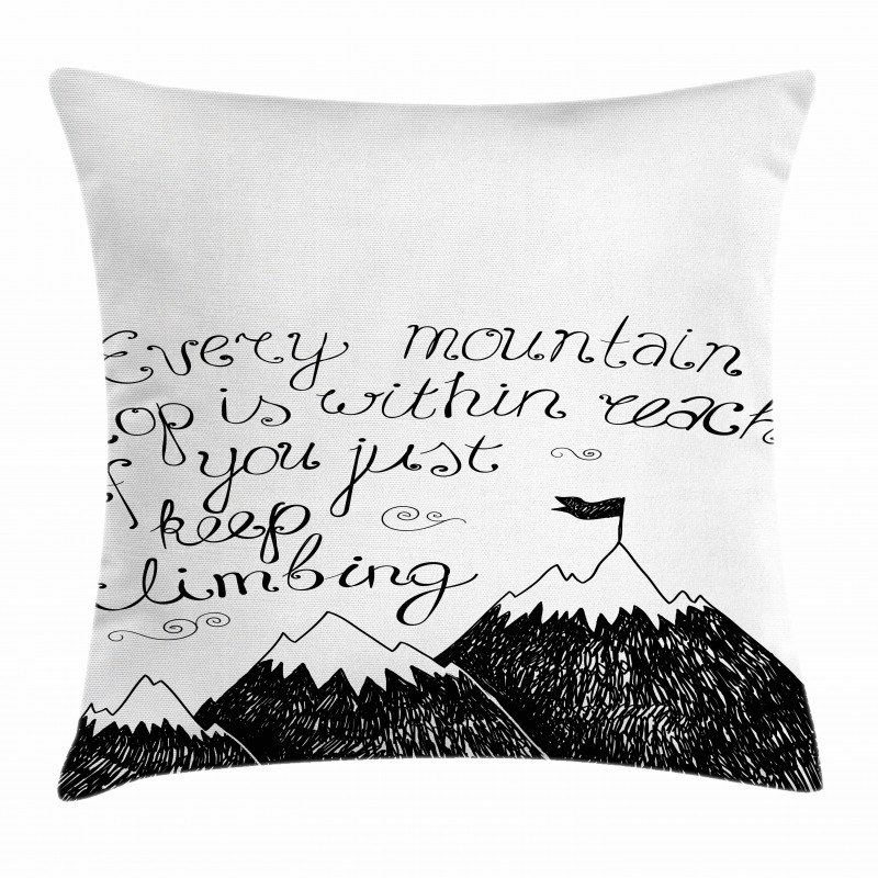 Sketchy Mountains Pillow Cover