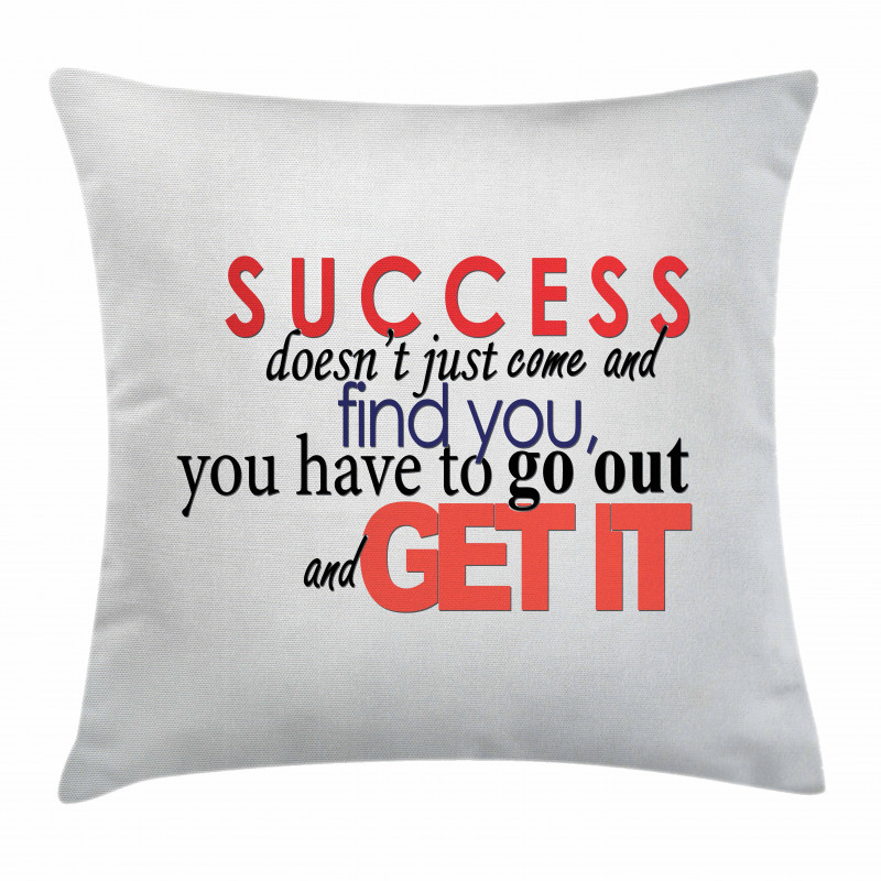 Hardwork Success Pillow Cover