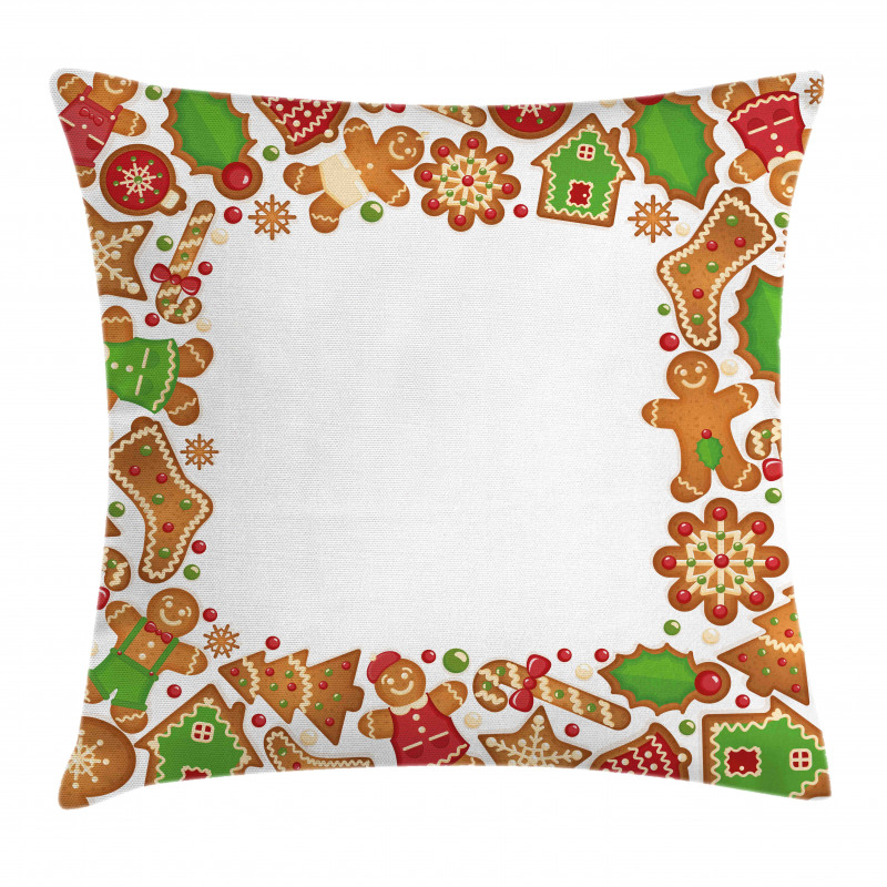 Gingerbread Biscuits Pillow Cover