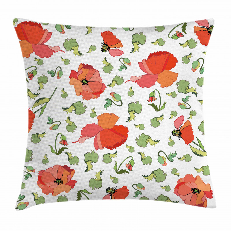 Scattered Buds and Stems Pillow Cover