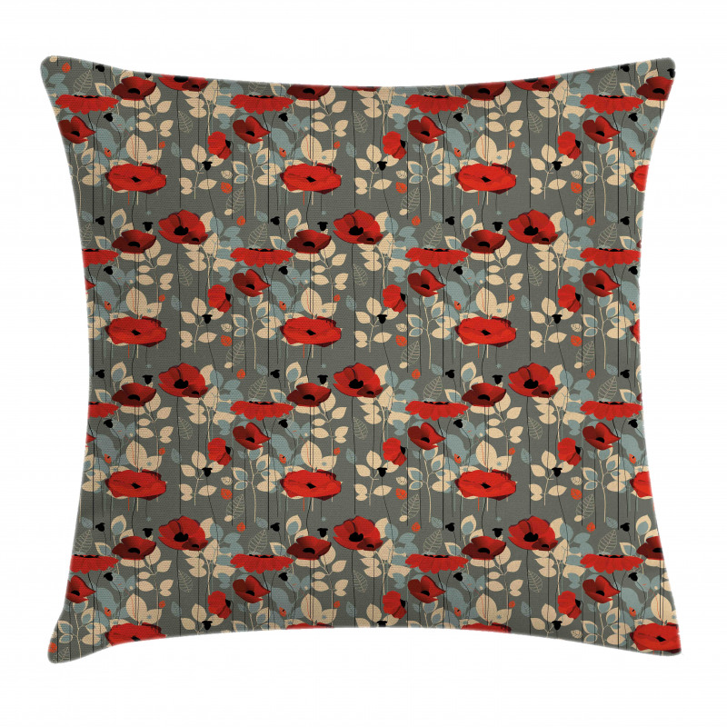 Modern Floral Garden Pillow Cover