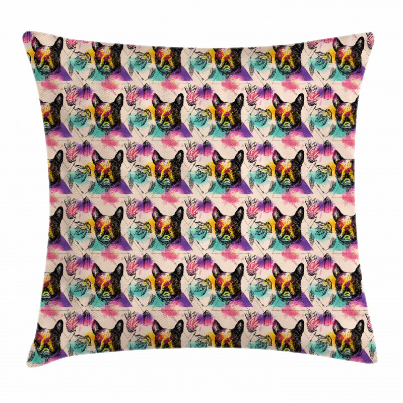 Colorful Crystals Pillow Cover