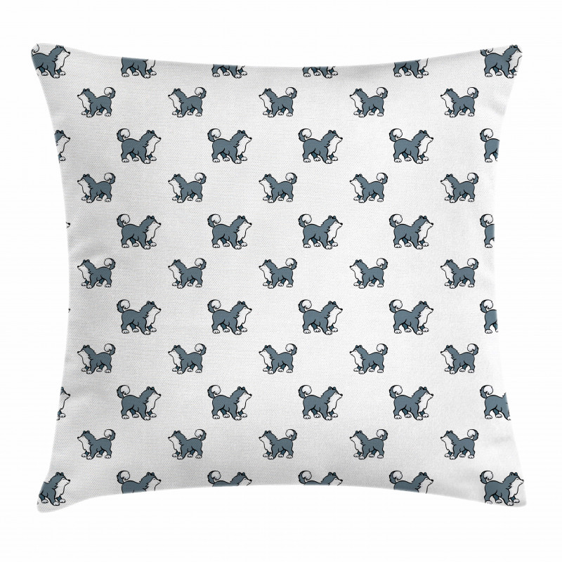 Siberian Husky Puppy Pillow Cover
