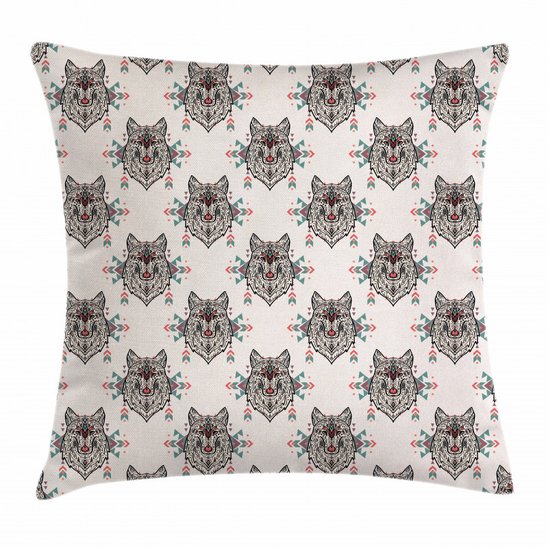 Wolf Pattern Pillow Cover