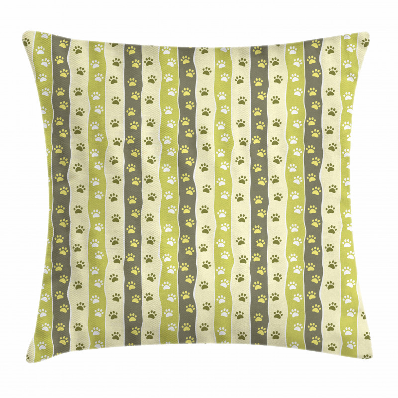 Vertical Foot Print Pillow Cover