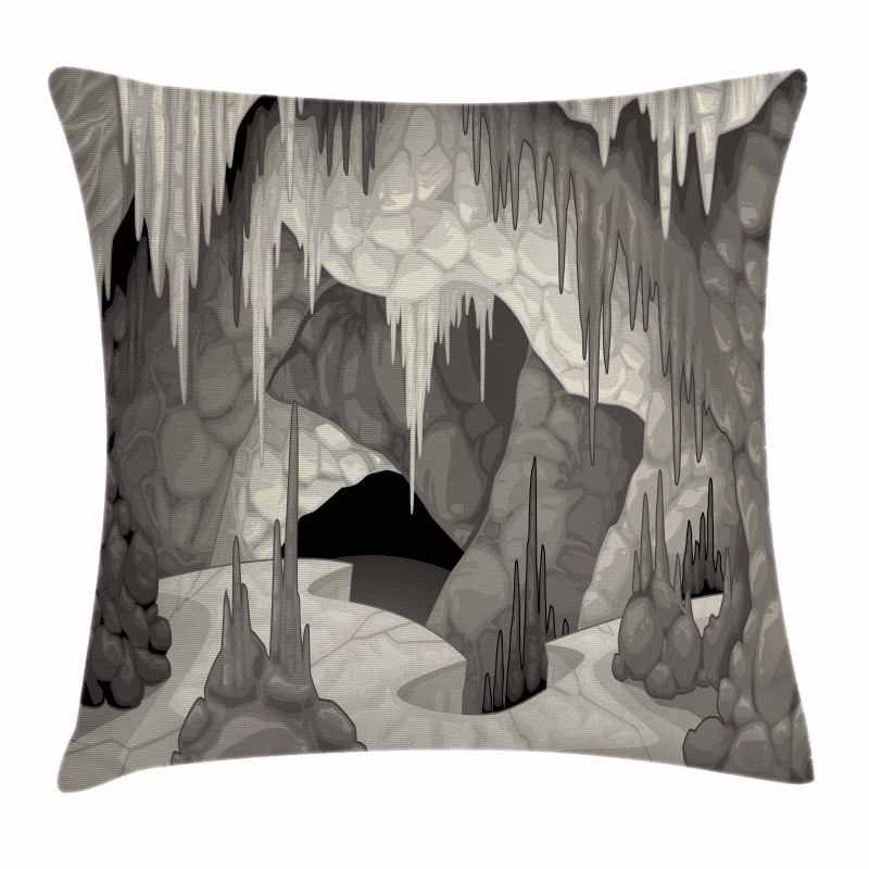 Cavern with Stalagmites Pillow Cover