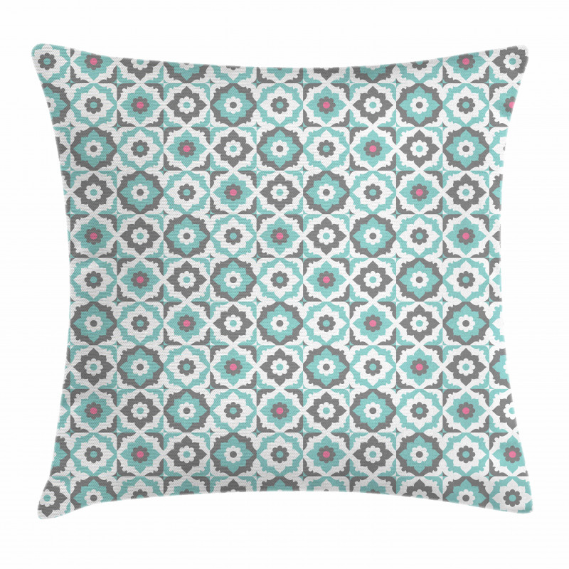 Retro Pastel Floral Pillow Cover