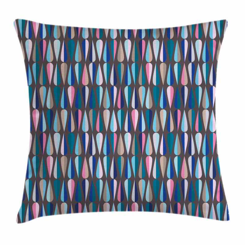 Colored Drop Shapes Pillow Cover