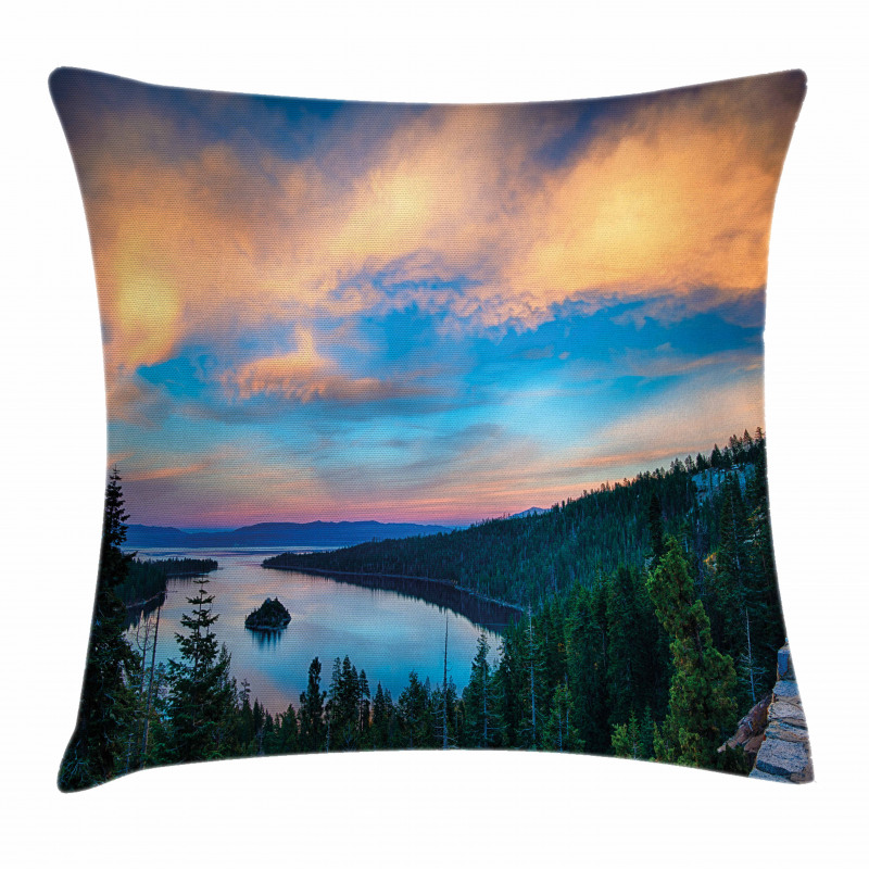 Sundown in the Woods Pillow Cover