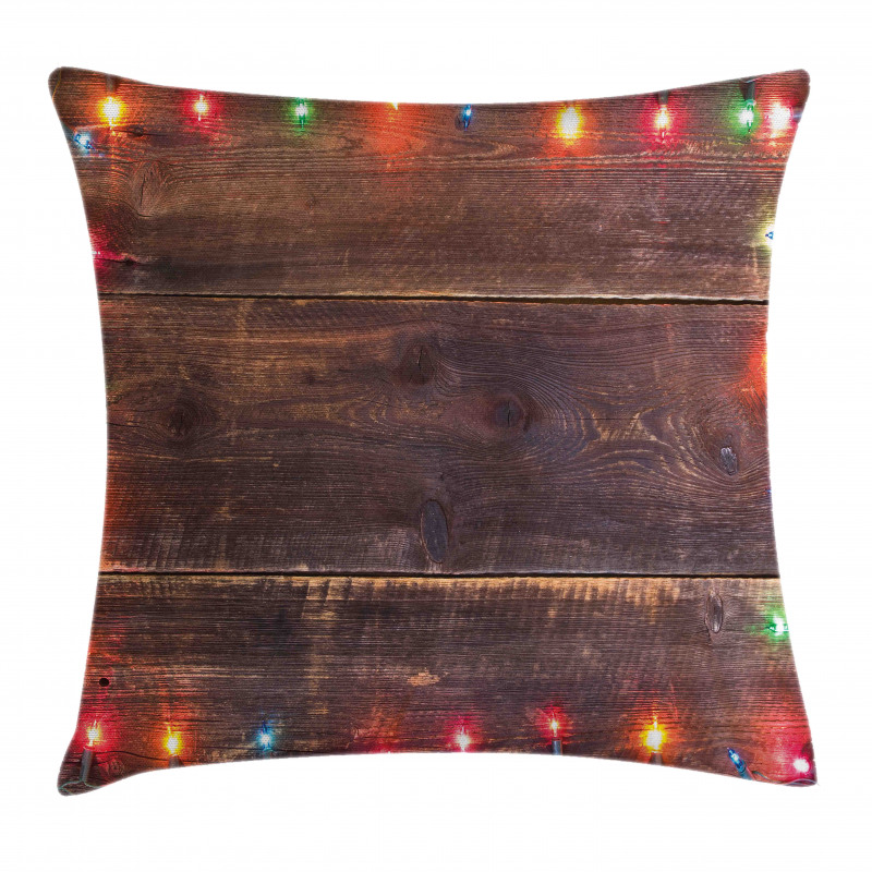 Wooden Board Rustic Pillow Cover