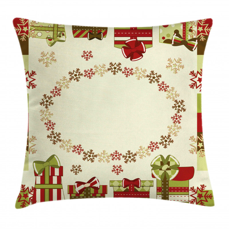 Star Shaped Snowflakes Pillow Cover