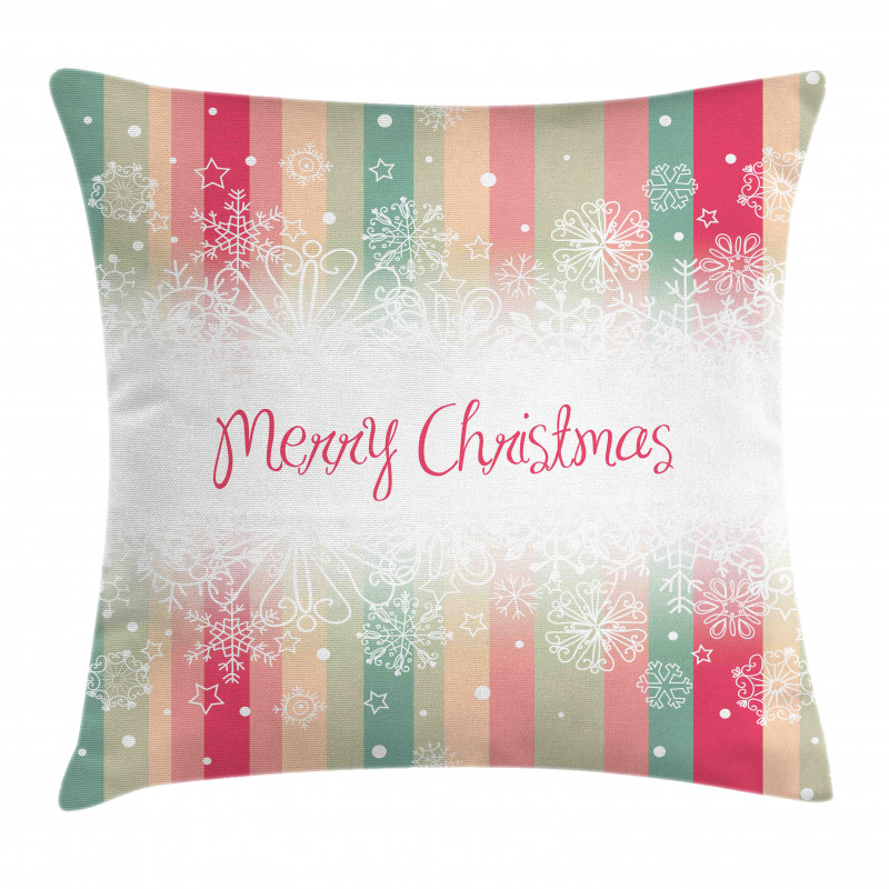 Colorful Stripes Xmas Pillow Cover