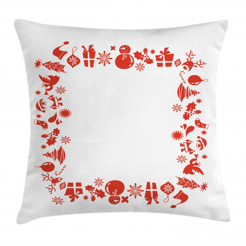 Santa Trees Baubles Pillow Cover