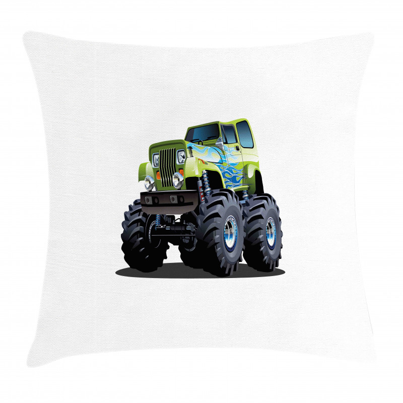 Monster Truck Off Road Pillow Cover