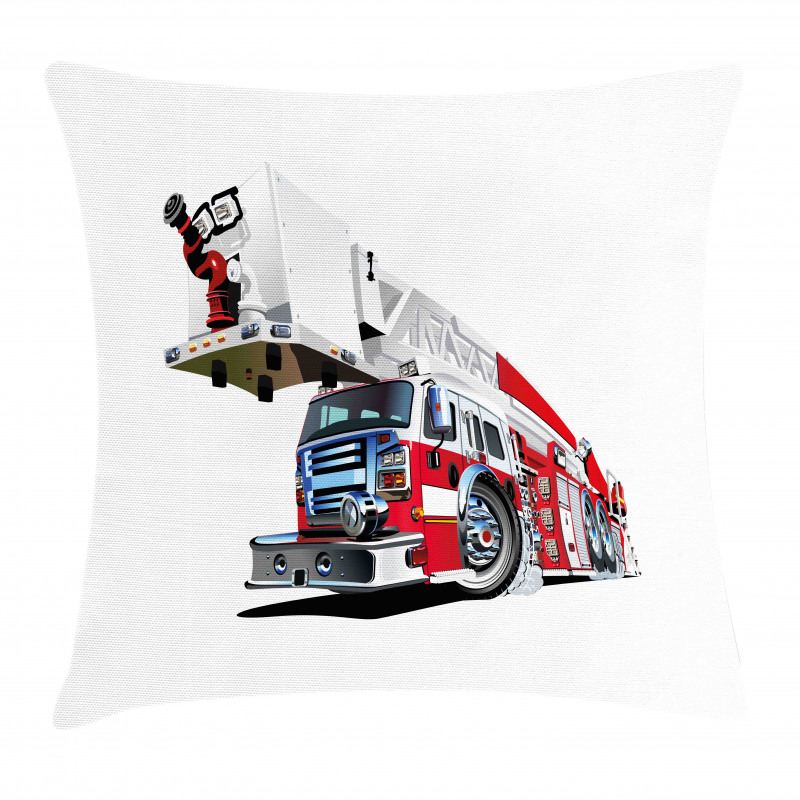 911 Emergency Firetruck Pillow Cover