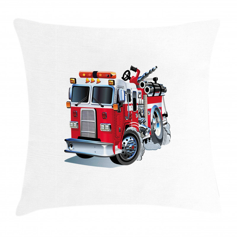 Fire Brigade Vehicle Pillow Cover