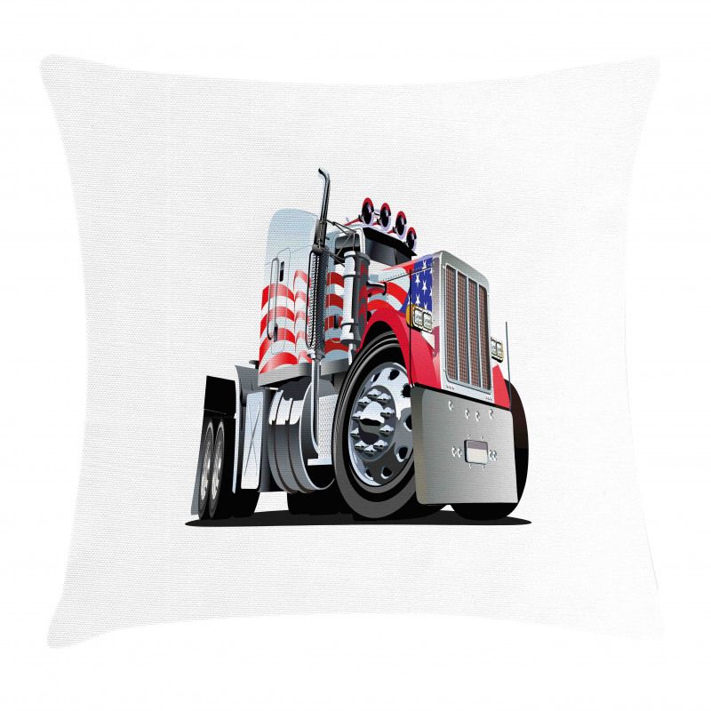 American Flag Motif Hood Pillow Cover