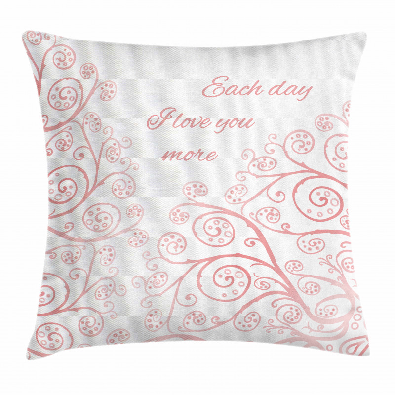 Swirls Love in Spring Pillow Cover