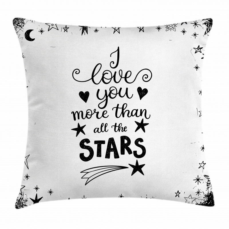Stars for Loved Pillow Cover