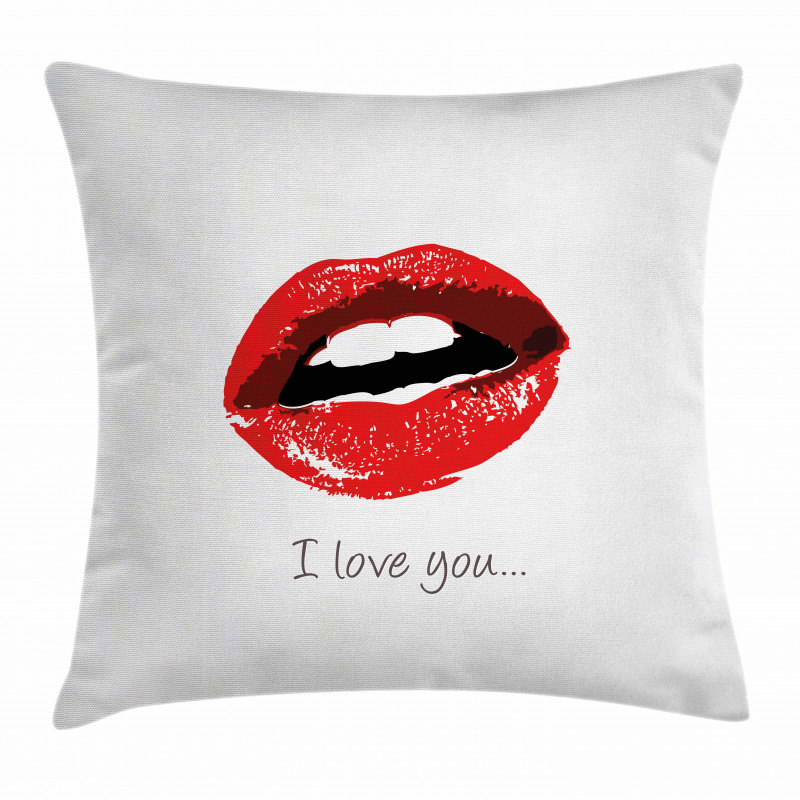 Seductic Female Lips Pillow Cover