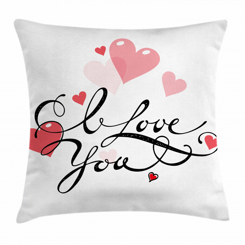 Swirls and Hearts Pillow Cover