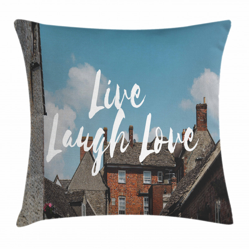 Rustic Houses Pillow Cover