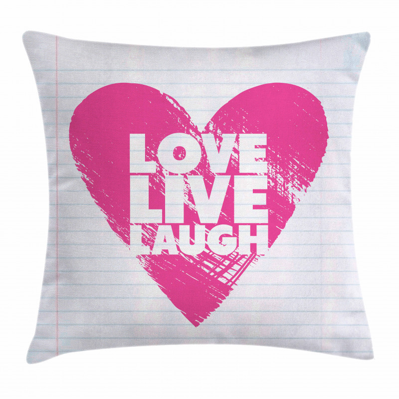 Notebook Words Pillow Cover