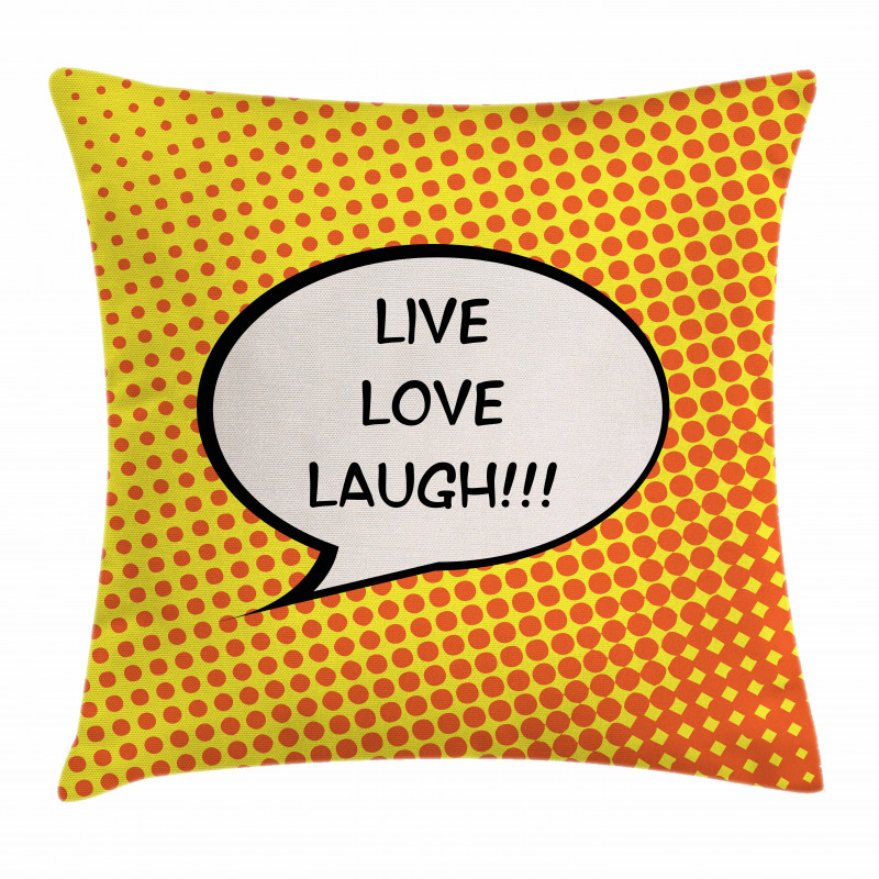 Speech Bubble Pillow Cover