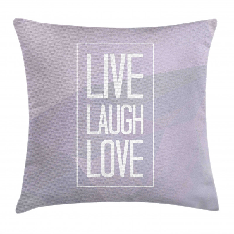 Greyscale Words Pillow Cover