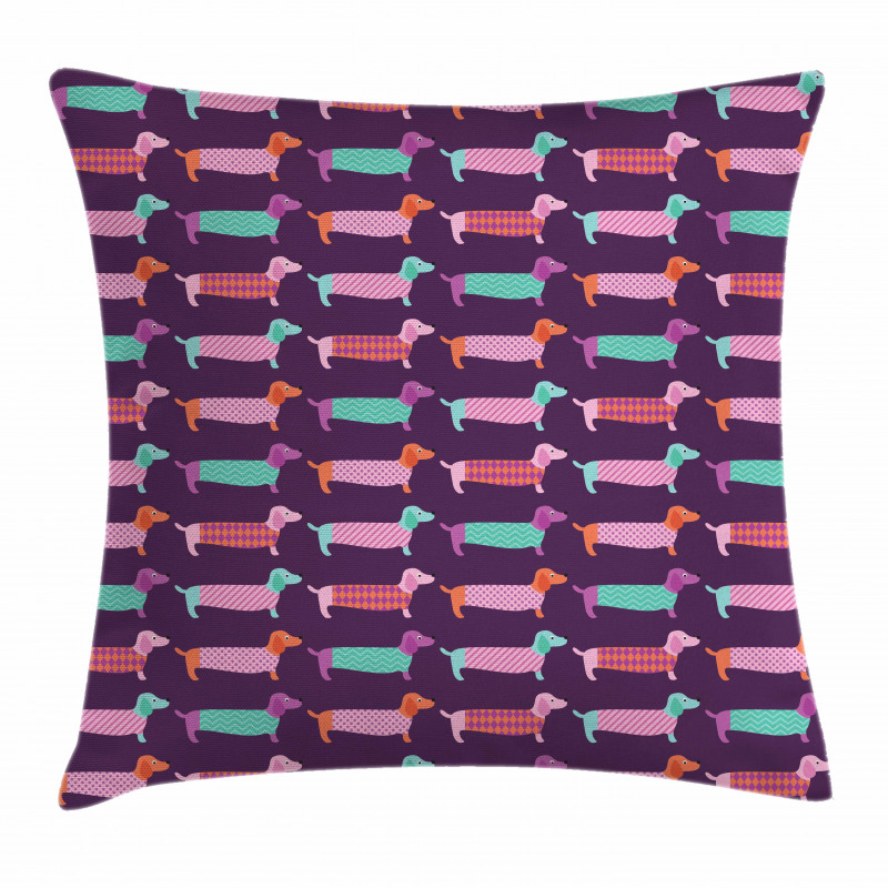 Sixties Style Puppy Pillow Cover