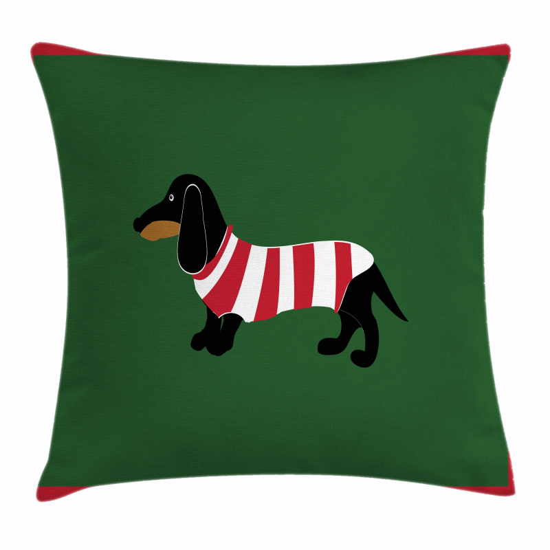 Canine Cartoon Dog Pillow Cover
