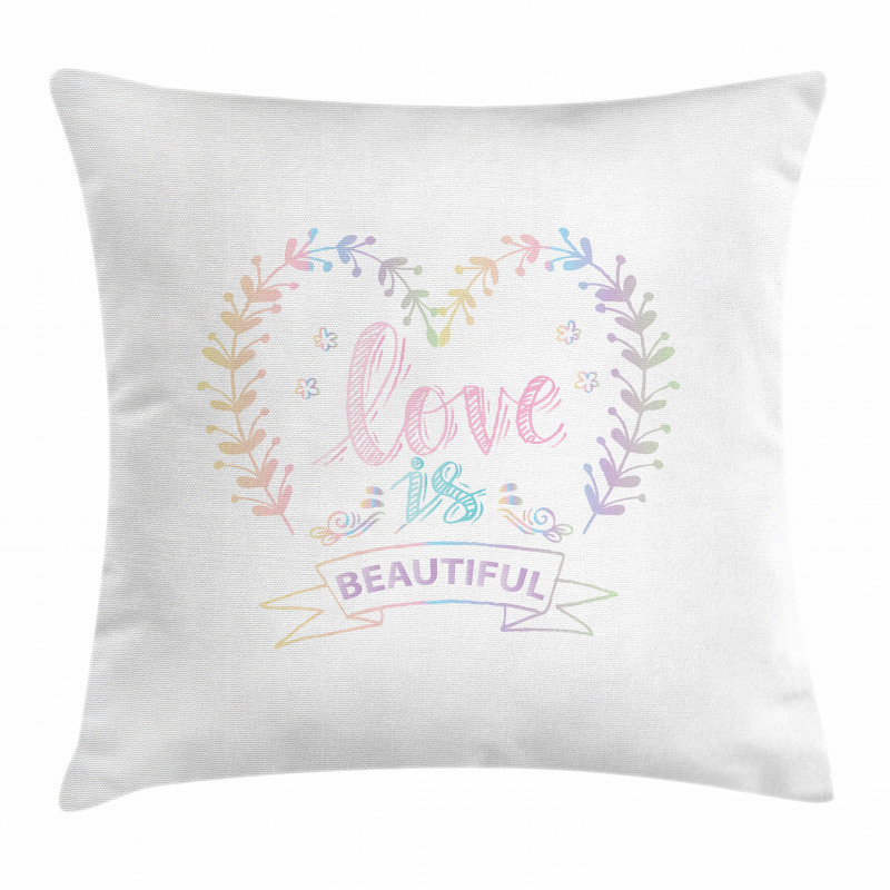 Pastel Dreamy Spring Pillow Cover
