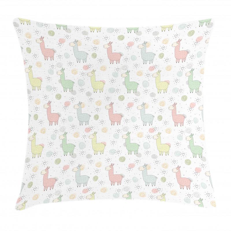 Cartoon Animal Pattern Pillow Cover