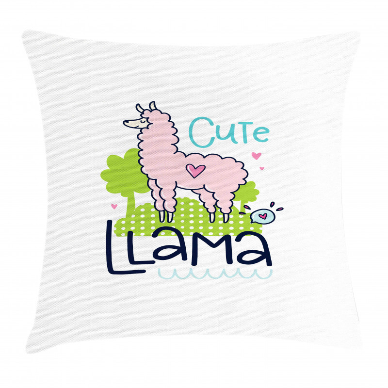 Pink Animal Cartoon Pillow Cover