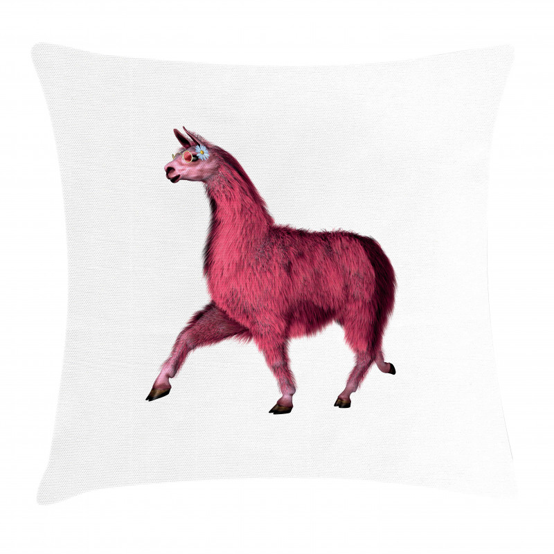 Pink Abstract Animal Pillow Cover