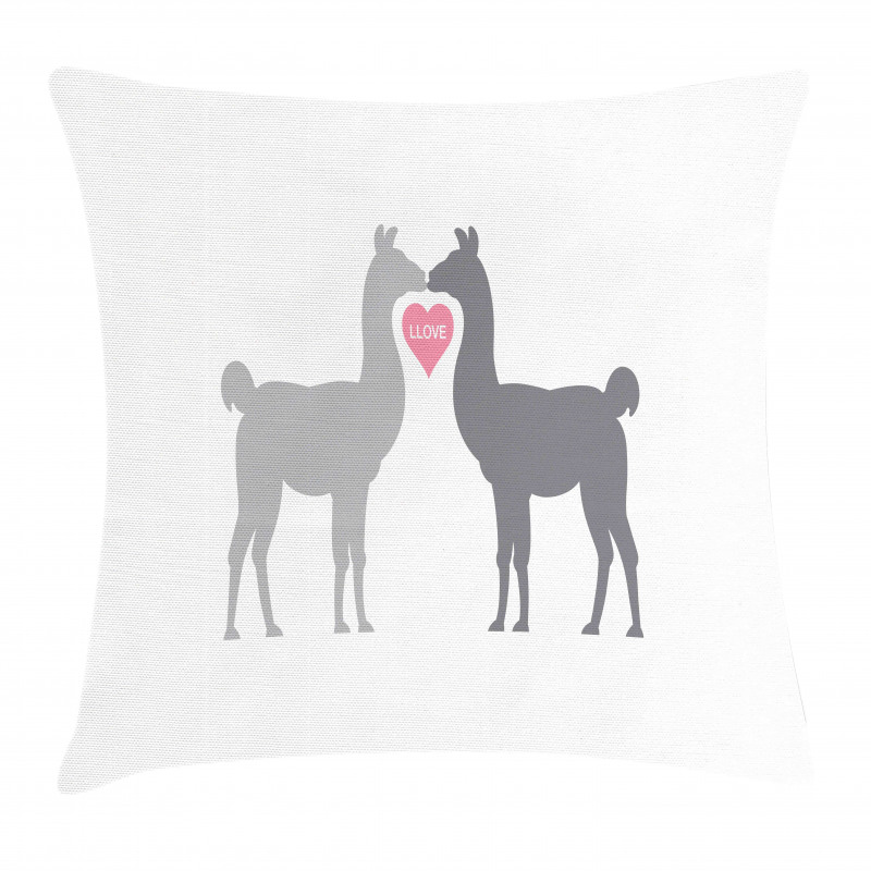 2 Animals in Love Pillow Cover