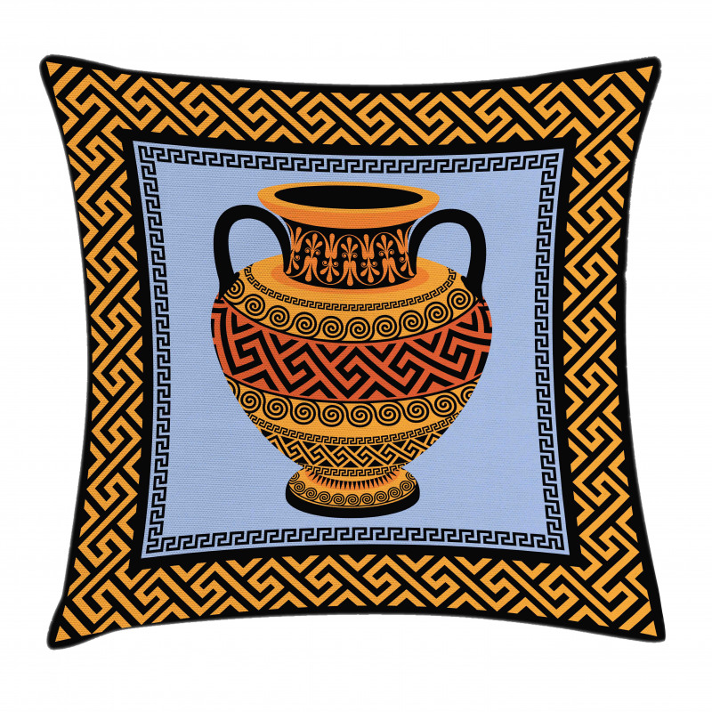 Traditional Amphora Pillow Cover