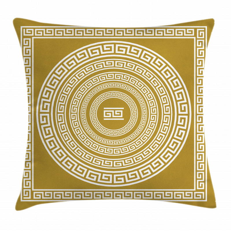 Frieze Meander Lines Pillow Cover