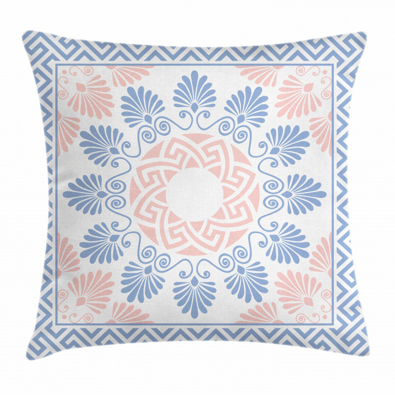 Pastel Floral Grecian Pillow Cover