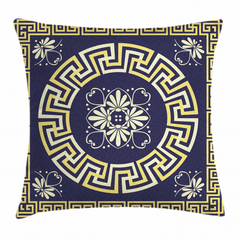 Retro Spring Meander Pillow Cover