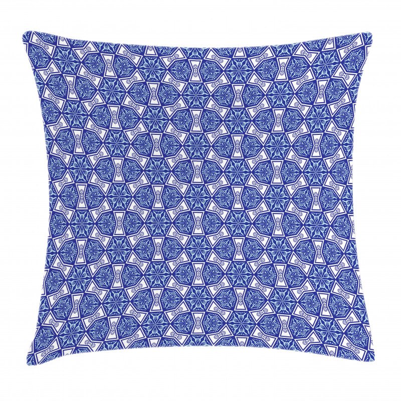 Blue Mosaic Pillow Cover