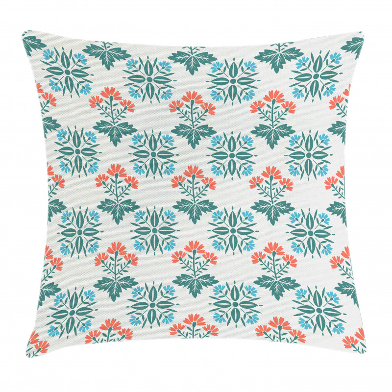 Abstract Spring Motifs Pillow Cover