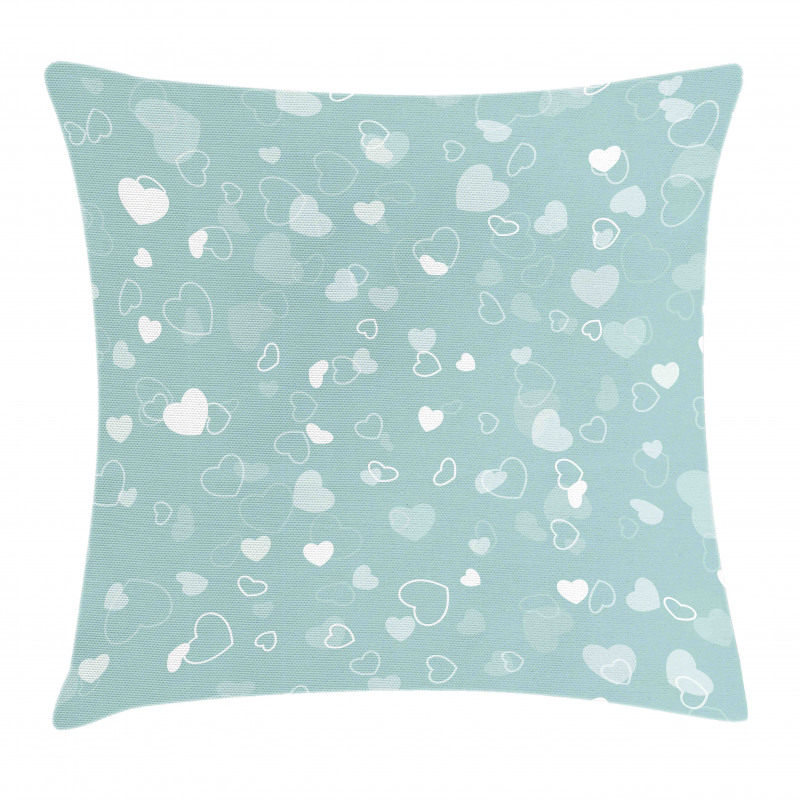 Romantic Hearts Theme Pillow Cover