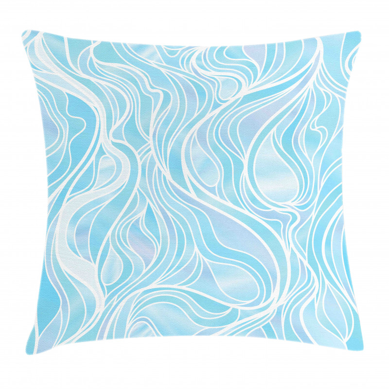 Ornate Wavy Stripes Pillow Cover
