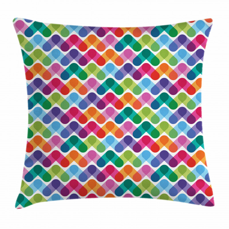 Lively and Geometrical Pillow Cover
