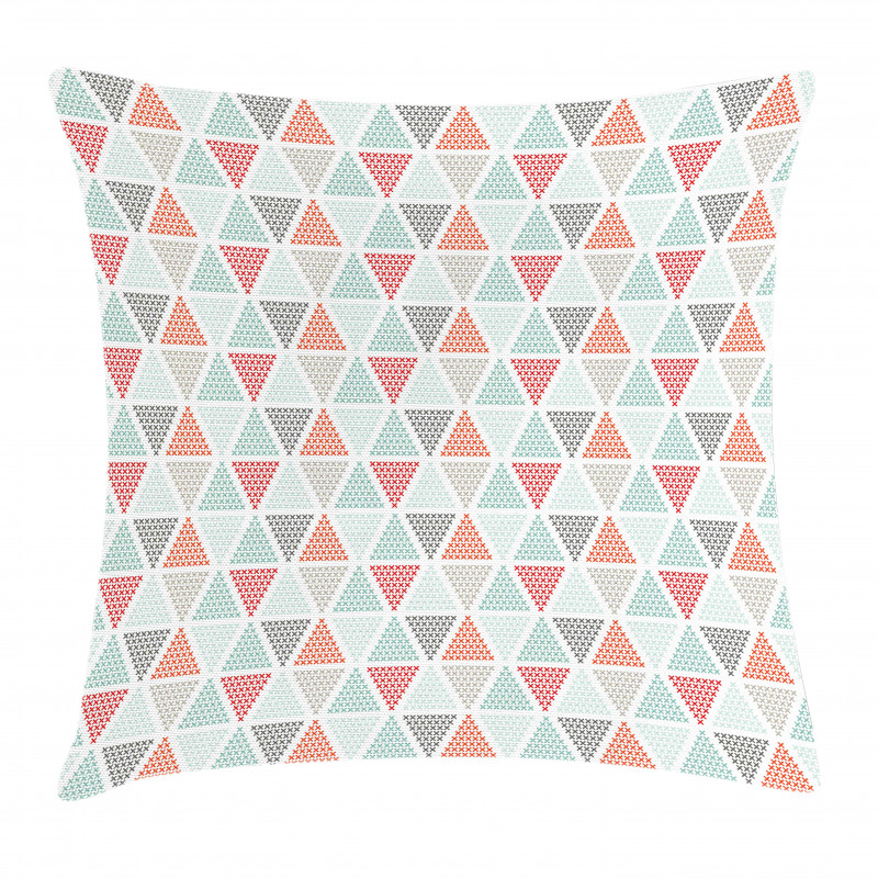 Harlequin with Crosses Pillow Cover