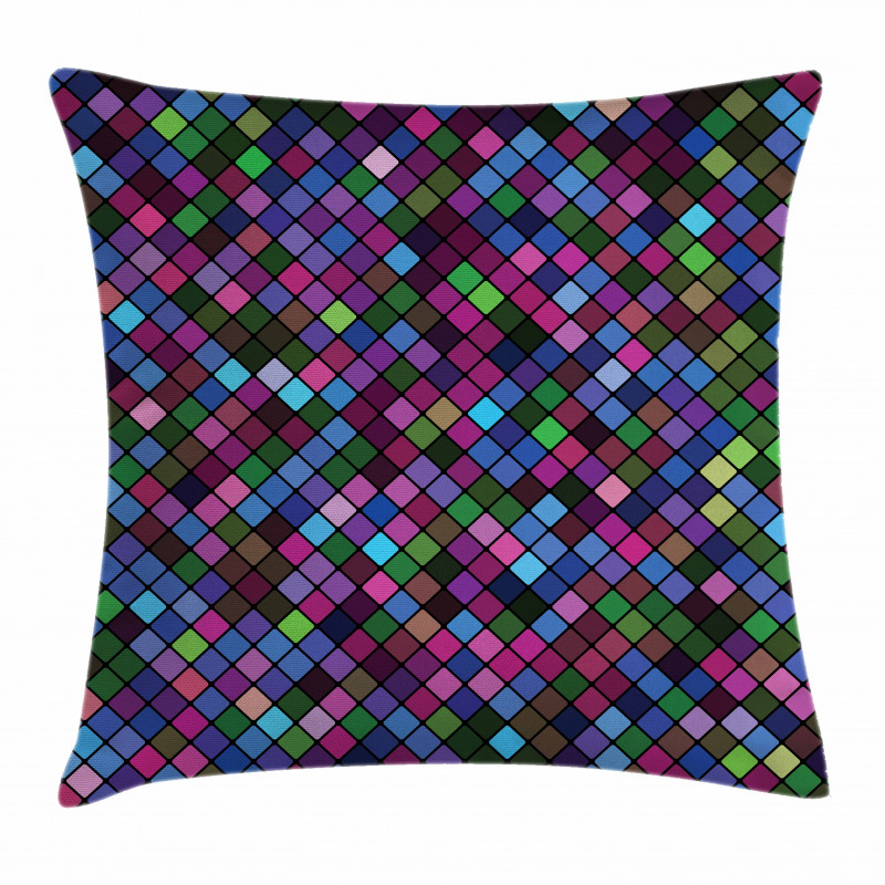 Mosaic Pixel Pattern Pillow Cover